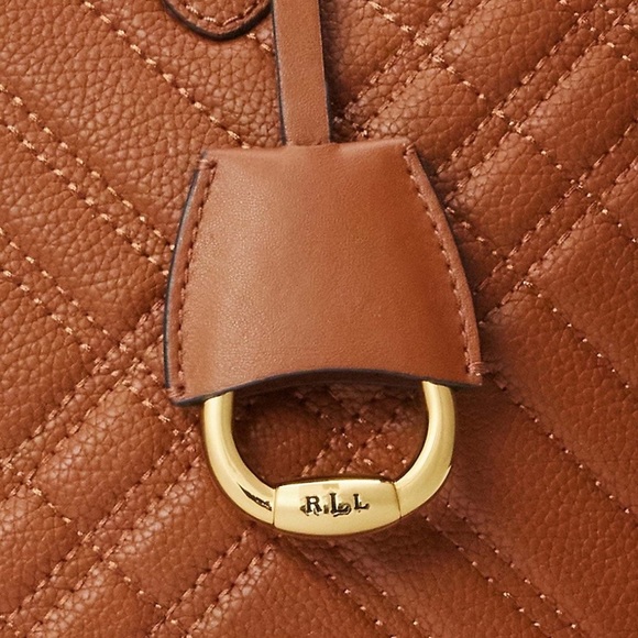 Ralph Lauren| Large Plaid Quilted Satchel - Picture 7 of 11